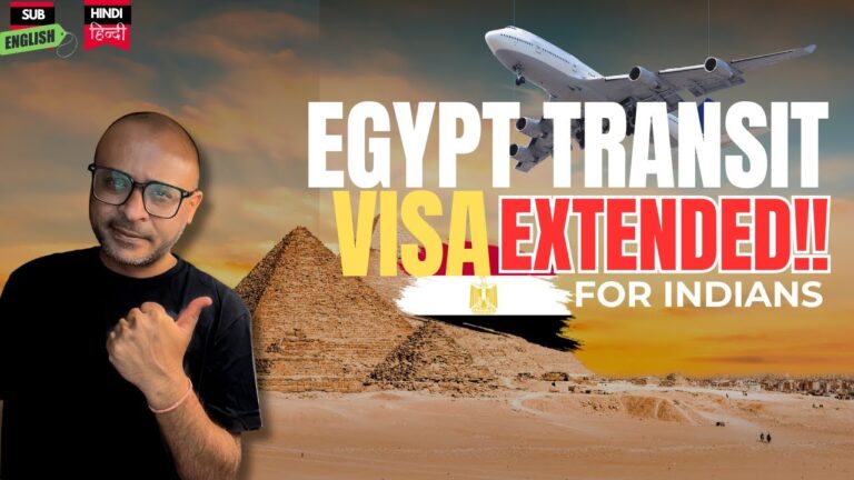 Egypt Transit Visa for Indians Extended Until 2026- Know Full Process and Eligibility- हिन्दी
