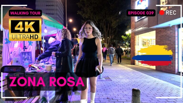 Bogota Entertainment District, Plazoleta Carulla, Parque Leon De Greiff 🇨🇴 ZONA ROSA Walking Tour