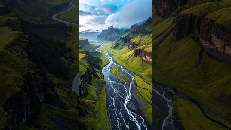 🌍✨ “Where Earth meets magic — Iceland’s breathtaking waterfalls will leave you speechless! 💚💦#norway