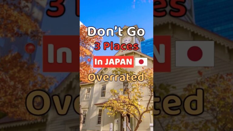 3 Places Locals Say Don’t Visit in Japan in 2025 : Overrated Places 1 | #shorts, #Japan, #traveltips