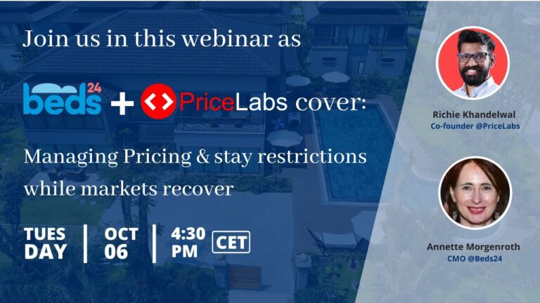 Beds24 + PriceLabs – Managing pricing & stay restrictions while markets recover | PriceLabs