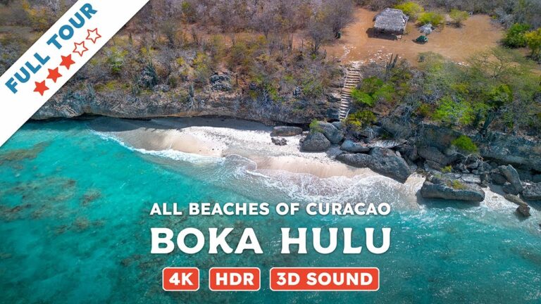 Boka Hulu, Curacao — Beach Walking Videos of ALL Beaches of Curacao (4K, HDR, 3D Sound)