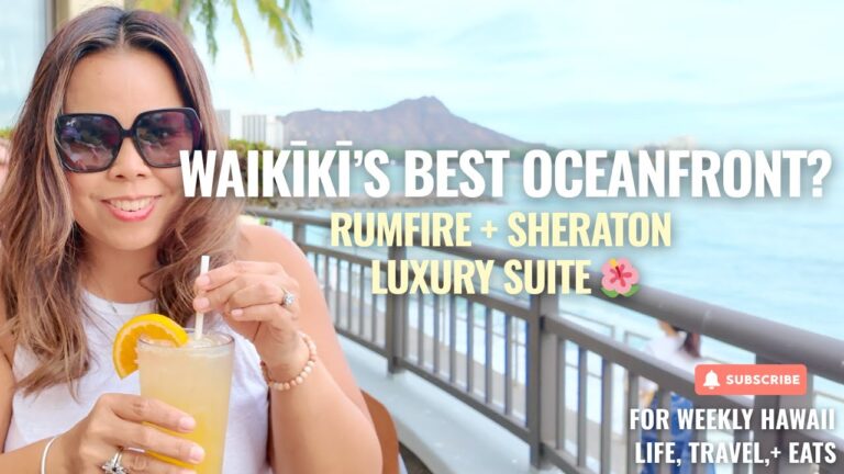 Come With Us Inside Sheraton Waikīkī 🌺 Oceanfront Luxury Suites + RumFire Sunset Views