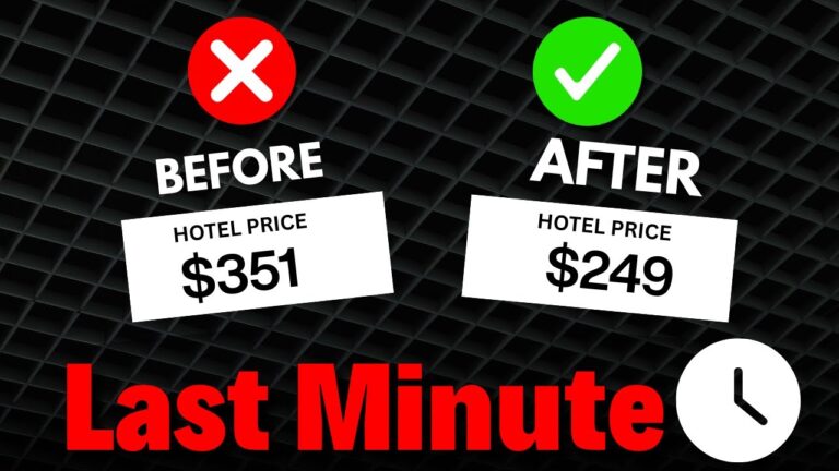 I Saved 50% on Last Minute Hotels with This ONE Trick