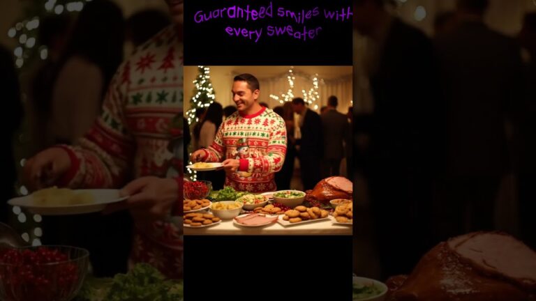 Ugly Christmas Sweater – The uglier, the merrier! #shorts  #christmasgifts #uglychristmassweaters