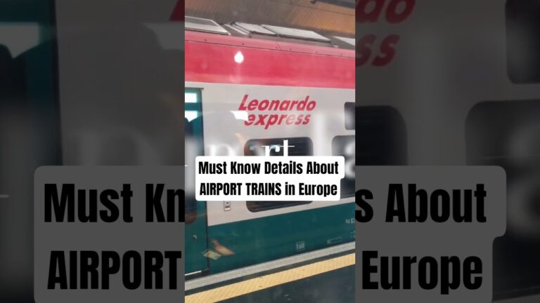 Hidden Cost in Europe Travel 😱 Airport Trains Not Included!